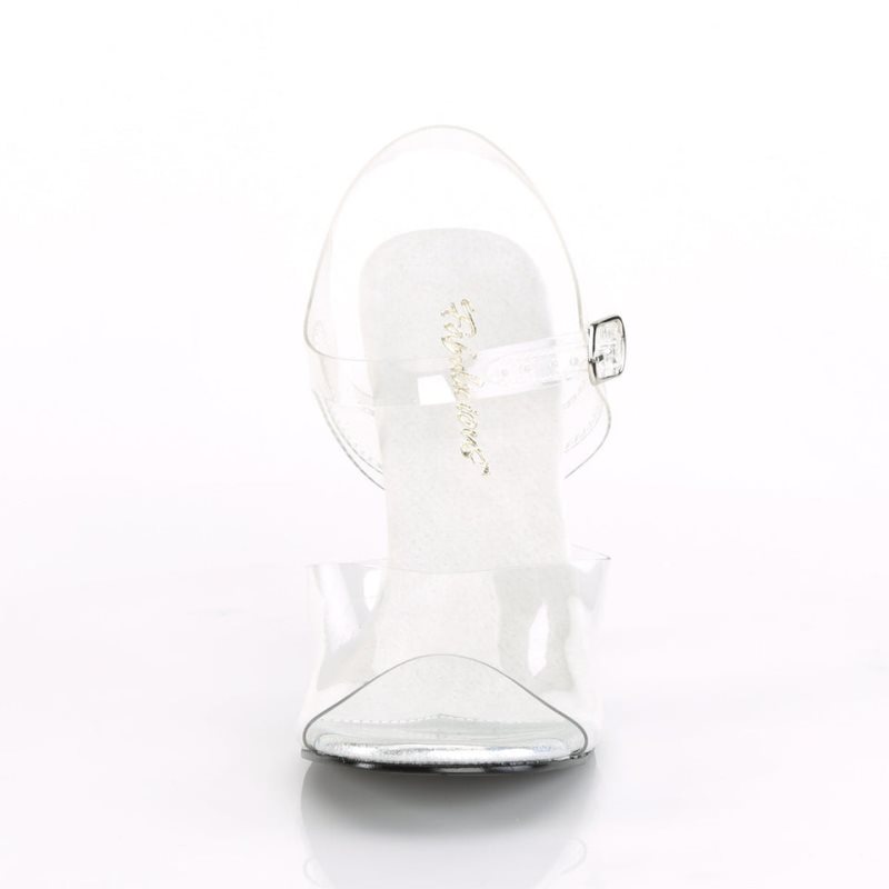 Talons Pleaser Gala-08MG Femme Clear | PARIS FRRXIJQY