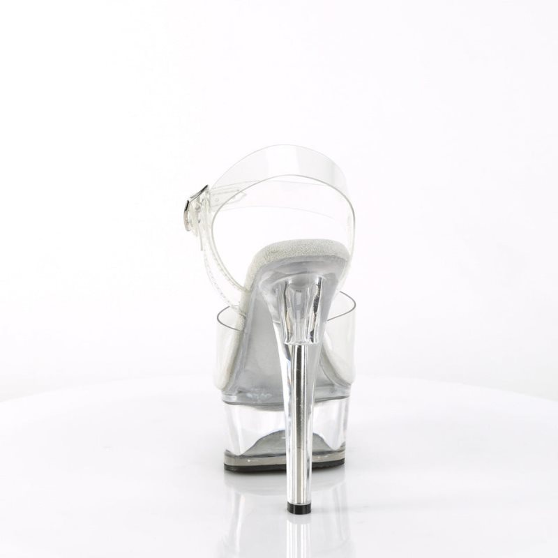 Talons Pleaser Gleam-608 Femme Clear | PARIS FRAMELCT