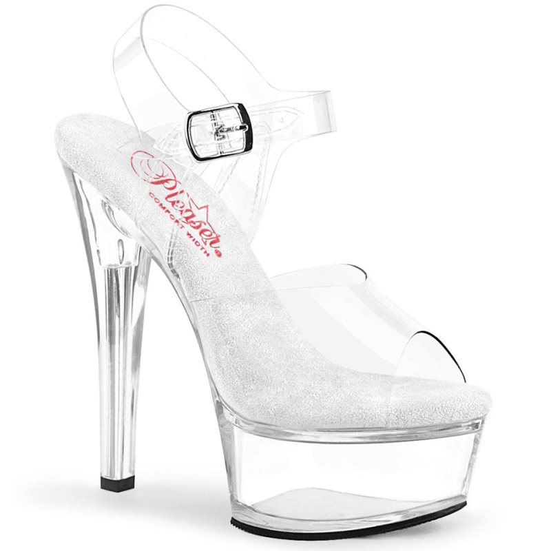 Talons Pleaser Gleam-608 Femme Clear | PARIS FRAMELCT