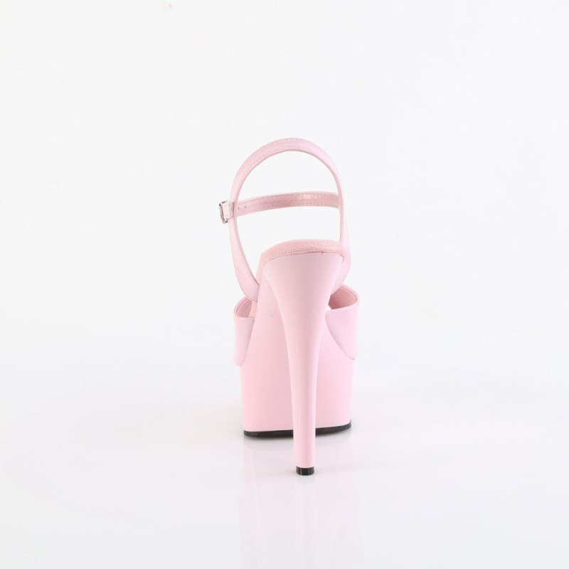 Talons Pleaser Gleam-609 Femme Rose | PARIS FRKFMBJG