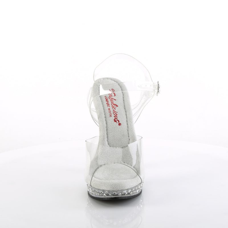 Talons Pleaser Glory-508SDT Femme Clear | PARIS FRYXCWKN