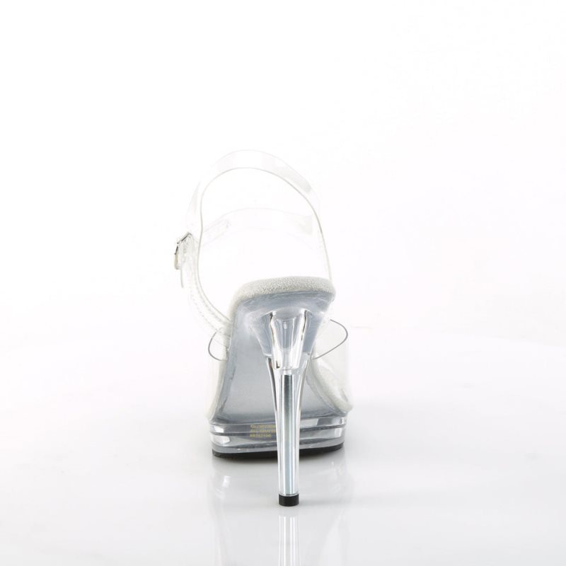 Talons Pleaser Glory-508 Femme Clear | PARIS FRMQENAR