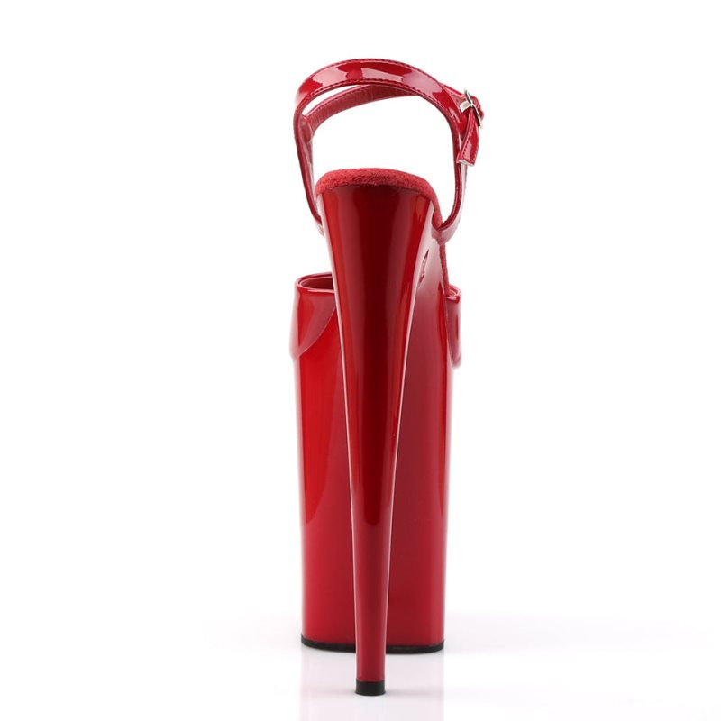 Talons Pleaser Infinity-909 Femme Rouge | PARIS FRRTVUFZ