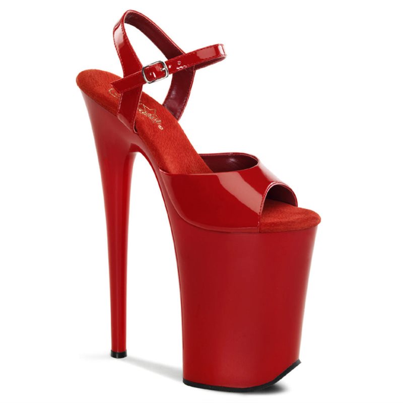 Talons Pleaser Infinity-909 Femme Rouge | PARIS FRRTVUFZ