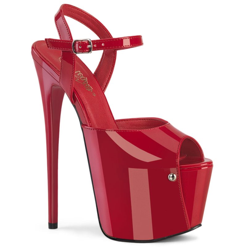 Talons Pleaser Jubilant-09 Femme Rouge | FRANCE FRTLUFYQ