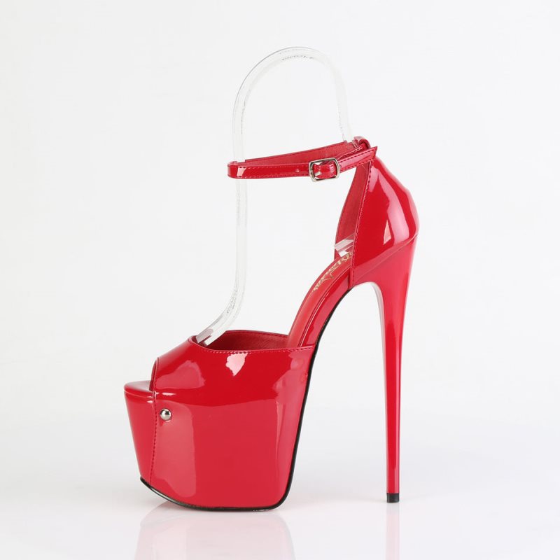 Talons Pleaser Jubilant-15 Femme Rouge | PARIS FRUTNKYA