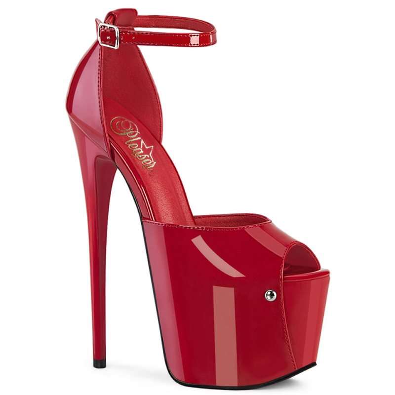 Talons Pleaser Jubilant-15 Femme Rouge | PARIS FRUTNKYA