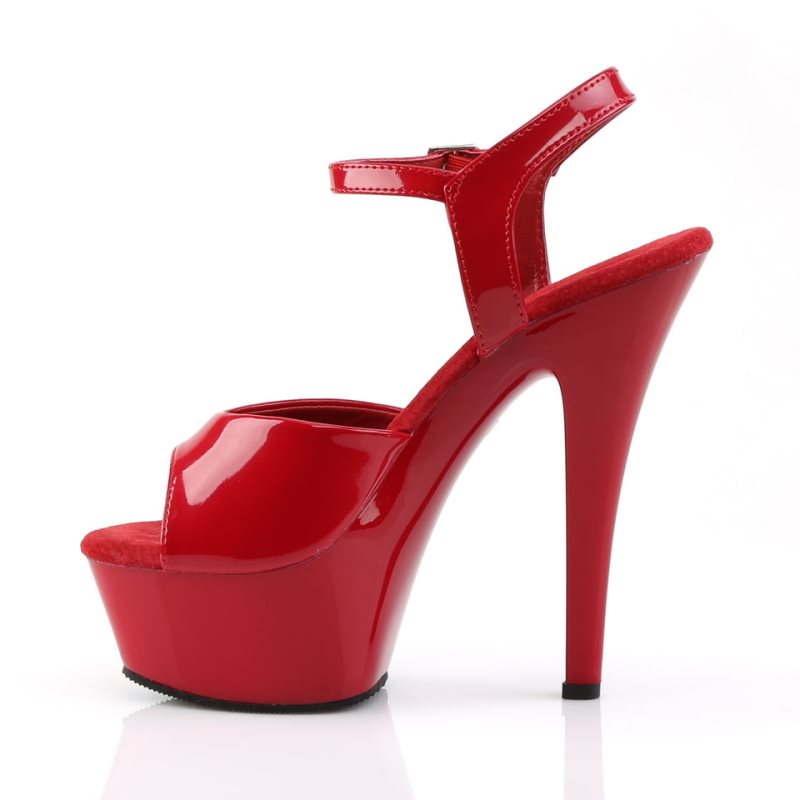 Talons Pleaser Kiss-209 Femme Rouge | FRANCE FRZWPHRE