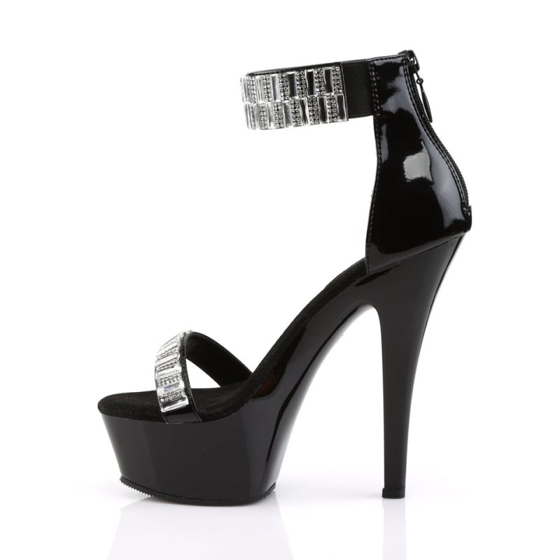 Talons Pleaser Kiss-269RS Femme Noir | FRANCE FRVOJHYX