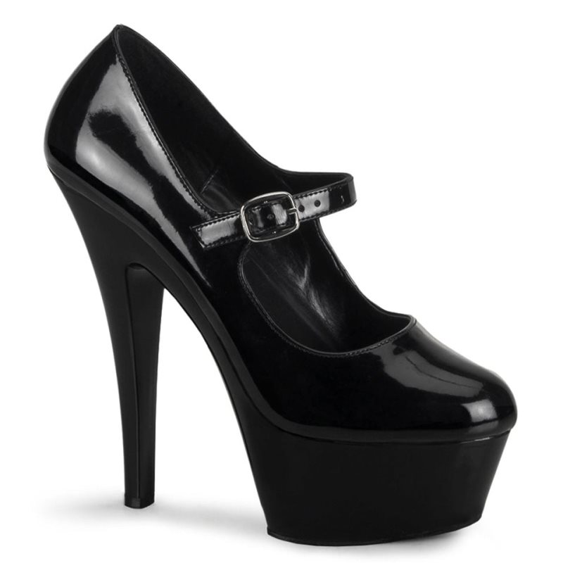 Talons Pleaser Kiss-280 Femme Noir | FRANCE FRLNEBFK