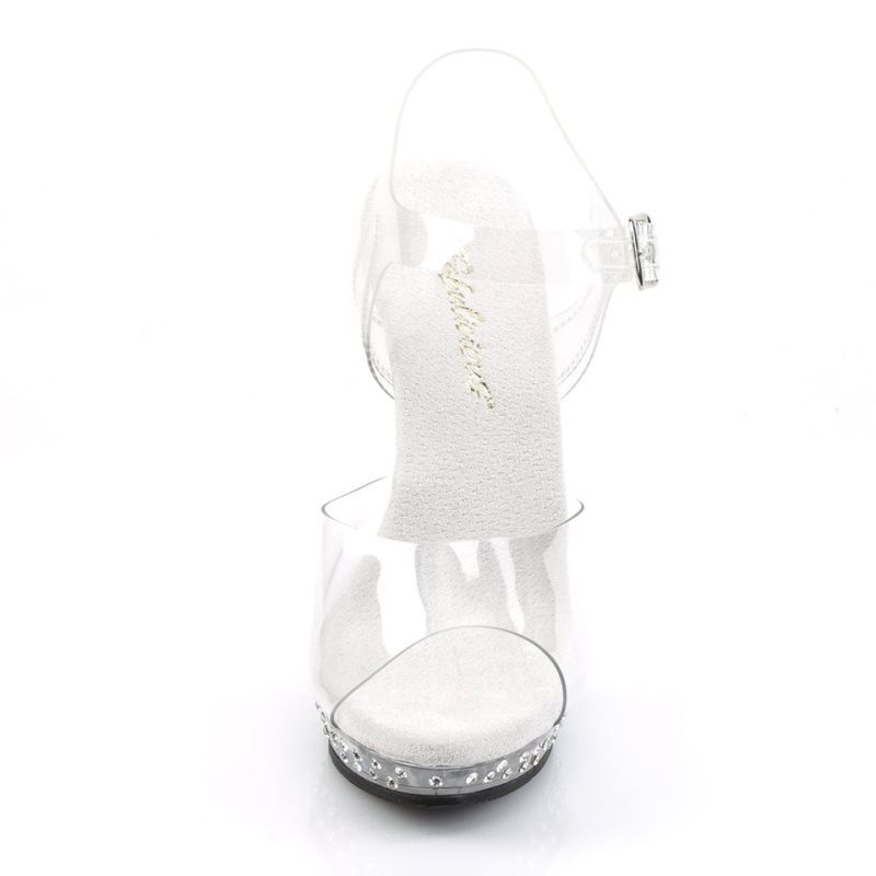 Talons Pleaser Lip-108SDT Femme Clear | PARIS FRAKOTXN