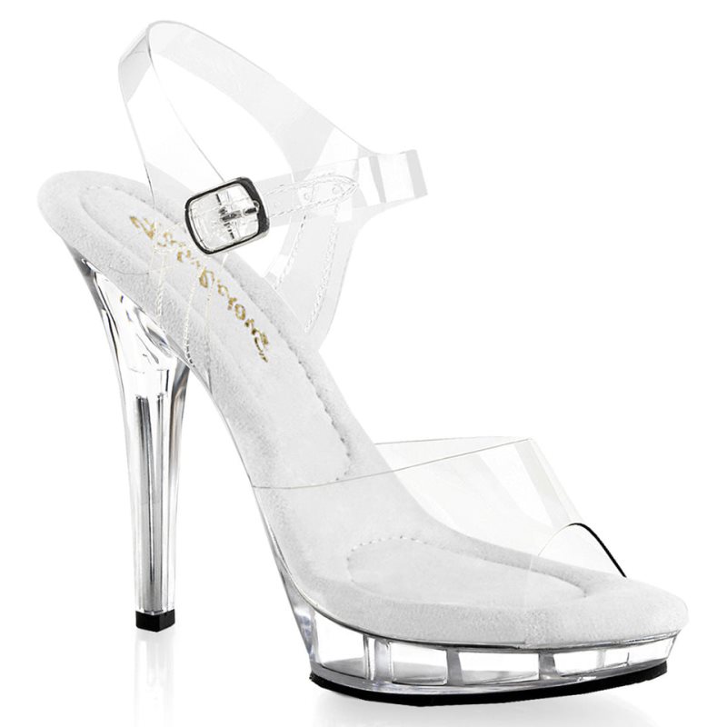 Talons Pleaser Lip-108 Femme Clear | FRANCE FRPWQHIM