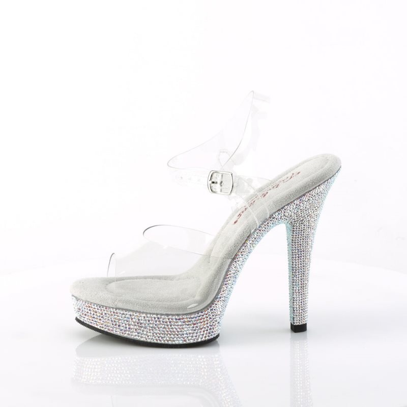 Talons Pleaser Majesty-508DM Femme Clear | FRANCE FRBAMKXV