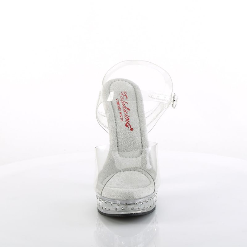 Talons Pleaser Majesty-508SDT Femme Clear | PARIS FRXTWBAP