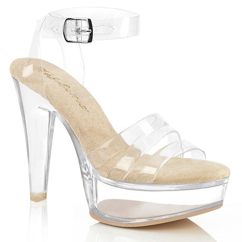 Talons Pleaser Martini-505 Femme Beige | PARIS FRLWCYXE