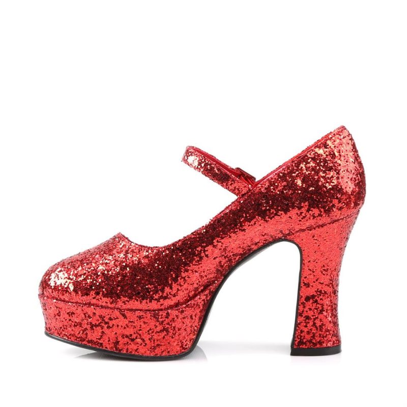 Talons Pleaser Maryjane-50G Femme Rouge | FRANCE FROQAKWS