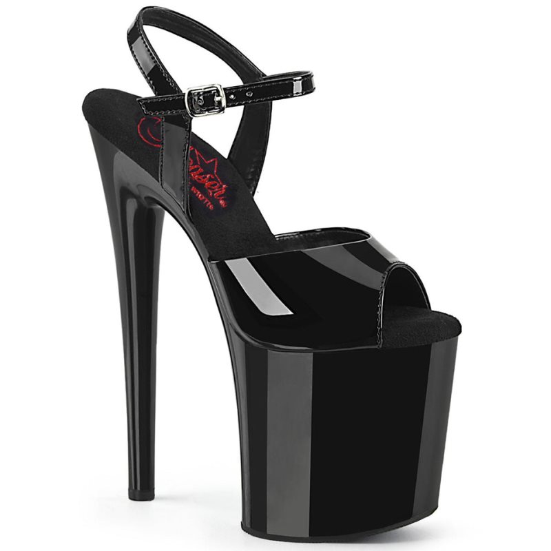 Talons Pleaser Naughty-809 Femme Noir | FRANCE FRSIVJUY