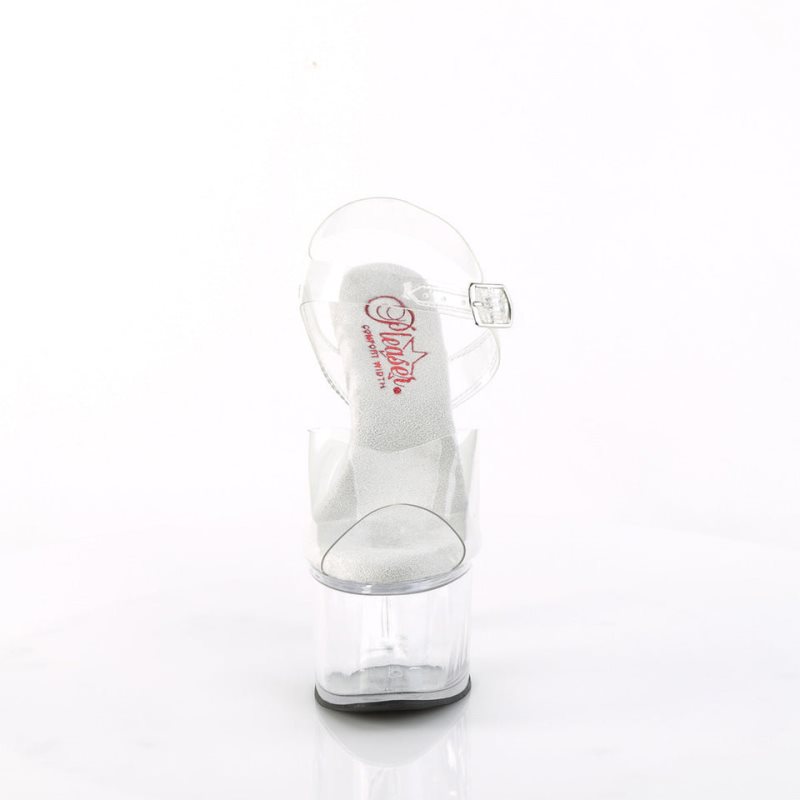 Talons Pleaser Passion-708 Femme Clear | FRANCE FRKGPHCM