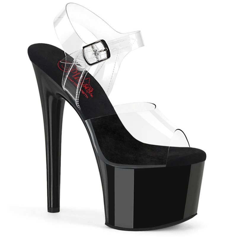 Talons Pleaser Passion-708 Femme Noir | FRANCE FRDUHSMN