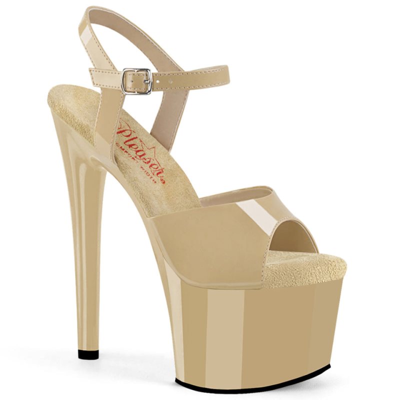 Talons Pleaser Passion-709 Femme Beige | FRANCE FRQZIAFP