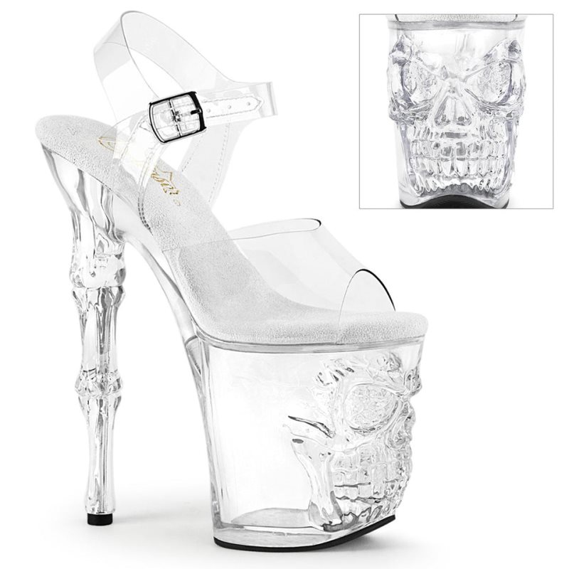 Talons Pleaser Rapture-808 Femme Clear | FRANCE FRMAIDZU