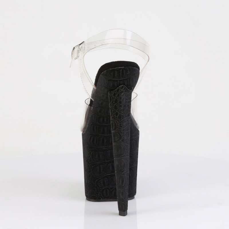 Talons Pleaser Razzle-808WR Femme Noir | PARIS FRKHMBXU