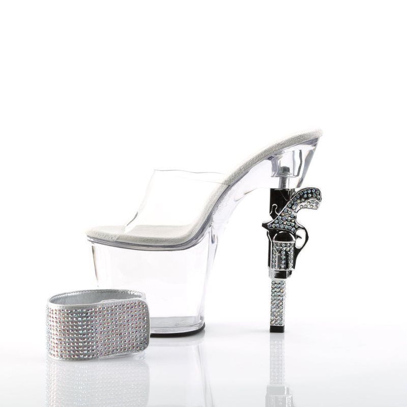 Talons Pleaser Revolver-712 Femme Clear | PARIS FRPULKAS