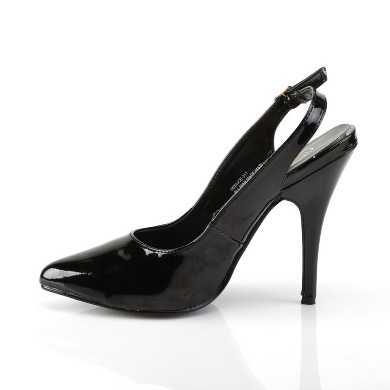 Talons Pleaser Seduce-317 Femme Noir | PARIS FRKYWJGI