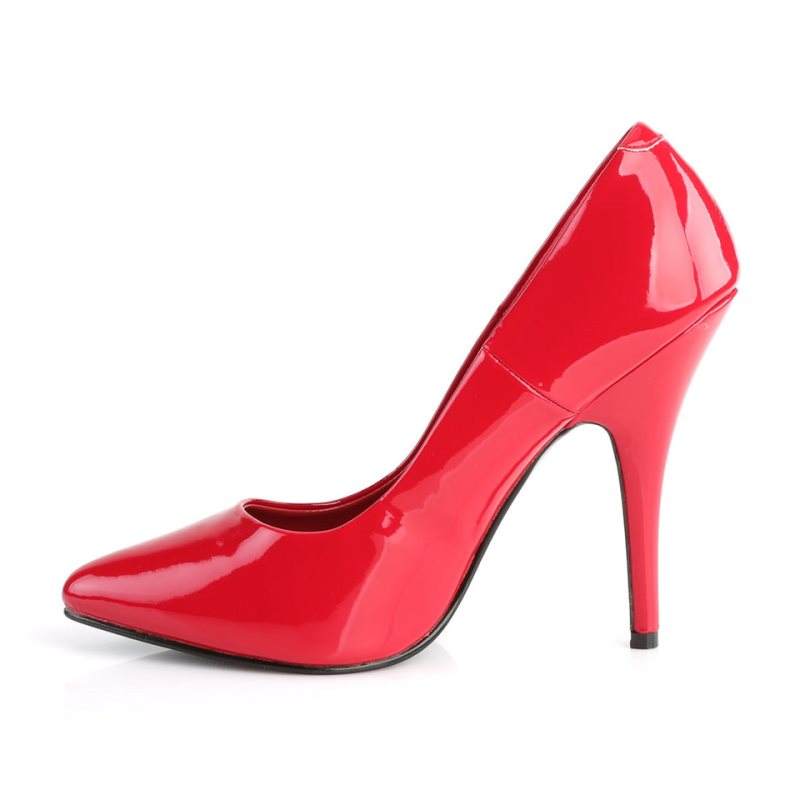 Talons Pleaser Seduce-420 Femme Rouge | FRANCE FREQFMTO