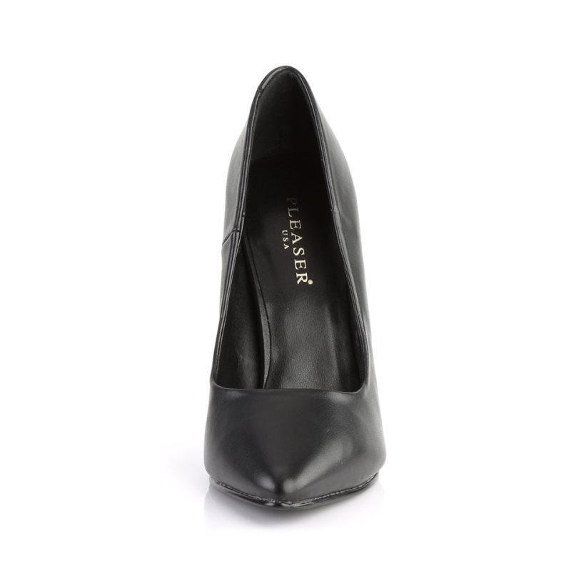 Talons Pleaser Seduce-420 Vegan Leather Femme Noir | FRANCE FRDSZQLA