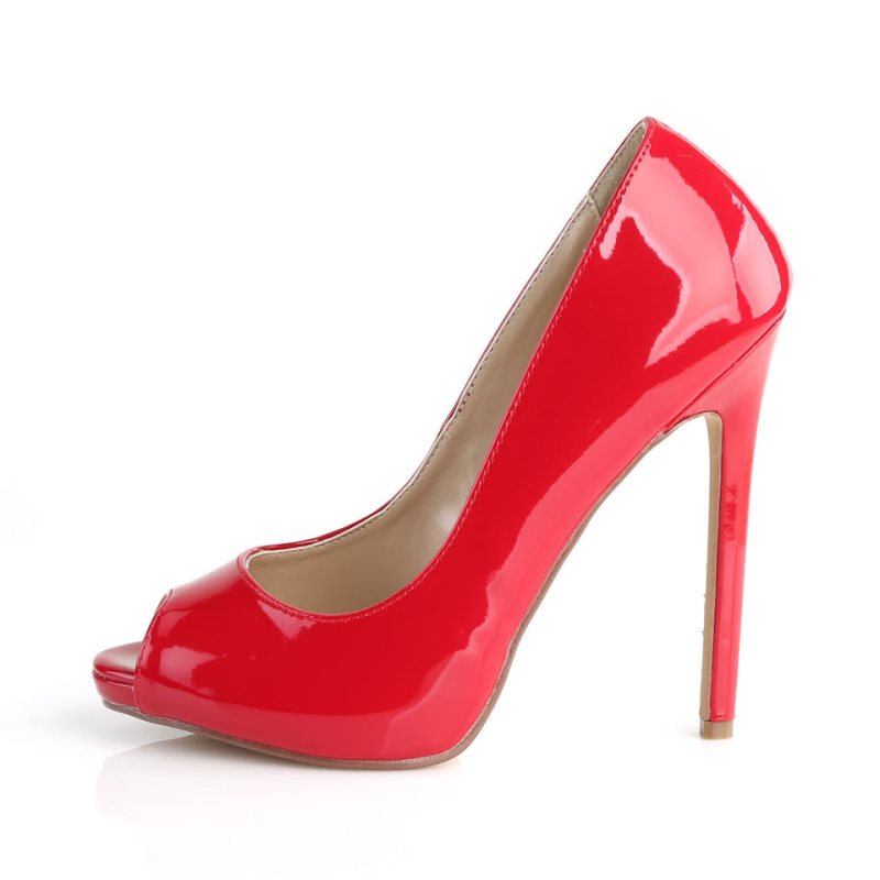 Talons Pleaser Sexy-42 Femme Rouge | FRANCE FRMLJOQA