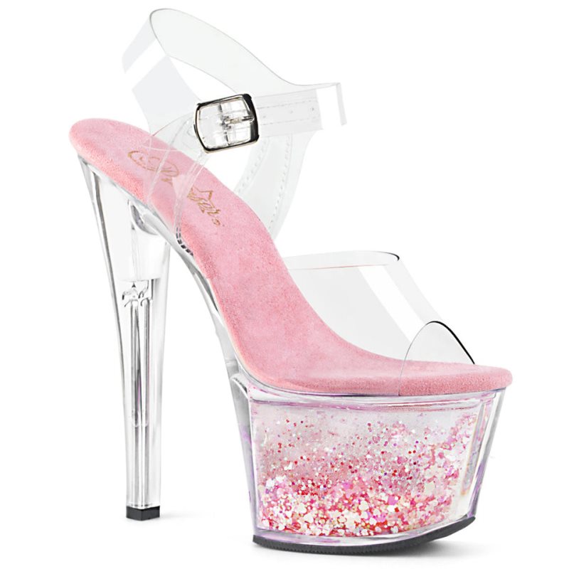 Talons Pleaser Sky-308WHG Femme Rose | PARIS FRZAHQYL