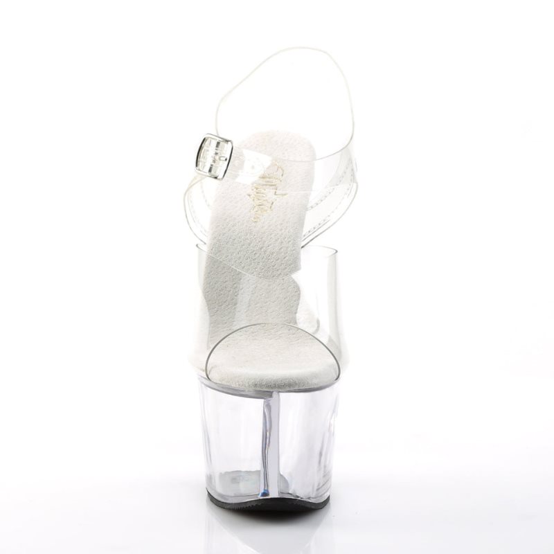 Talons Pleaser Sky-308 Femme Clear | PARIS FRSLWFQJ