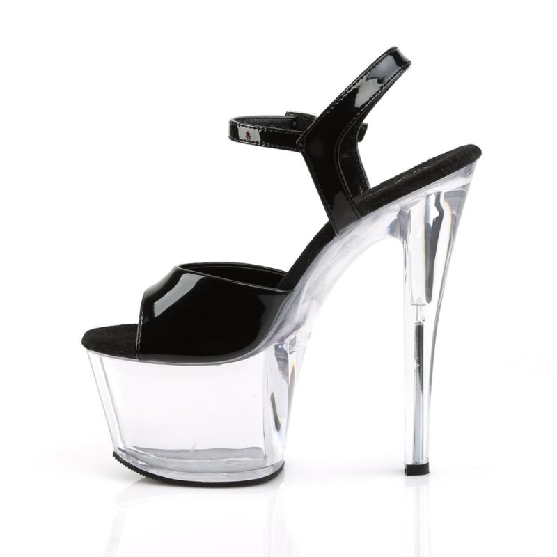 Talons Pleaser Sky-309 Femme Noir | FRANCE FRYKCJEU