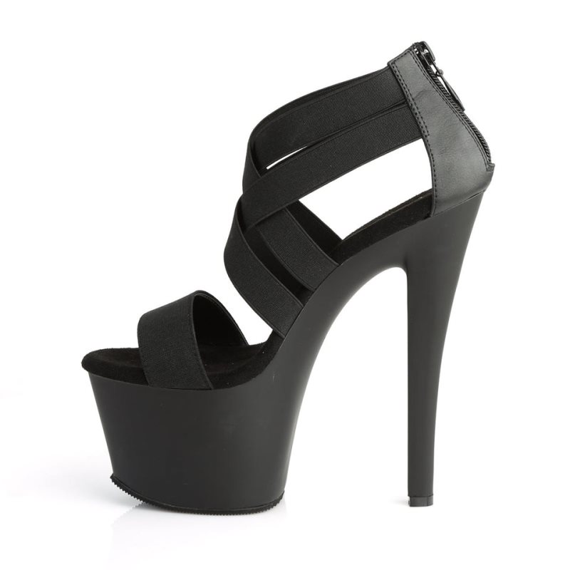 Talons Pleaser Sky-369 Femme Noir | PARIS FRZIQYGX