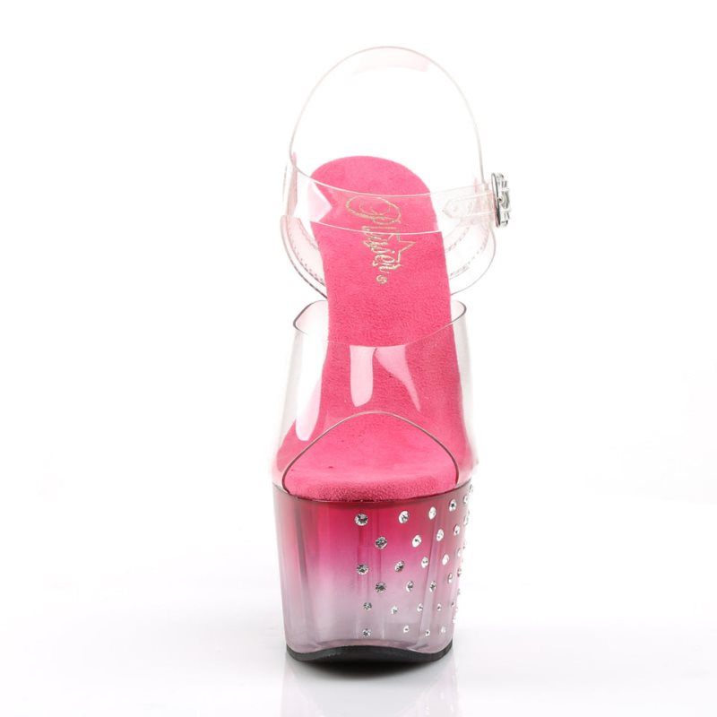 Talons Pleaser Stardust-708T Femme Rose | FRANCE FRJVAGBT