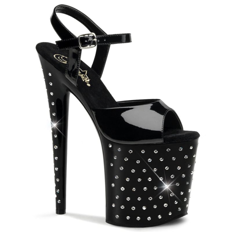 Talons Pleaser Stardust-809 Femme Noir | PARIS FRODSRXY