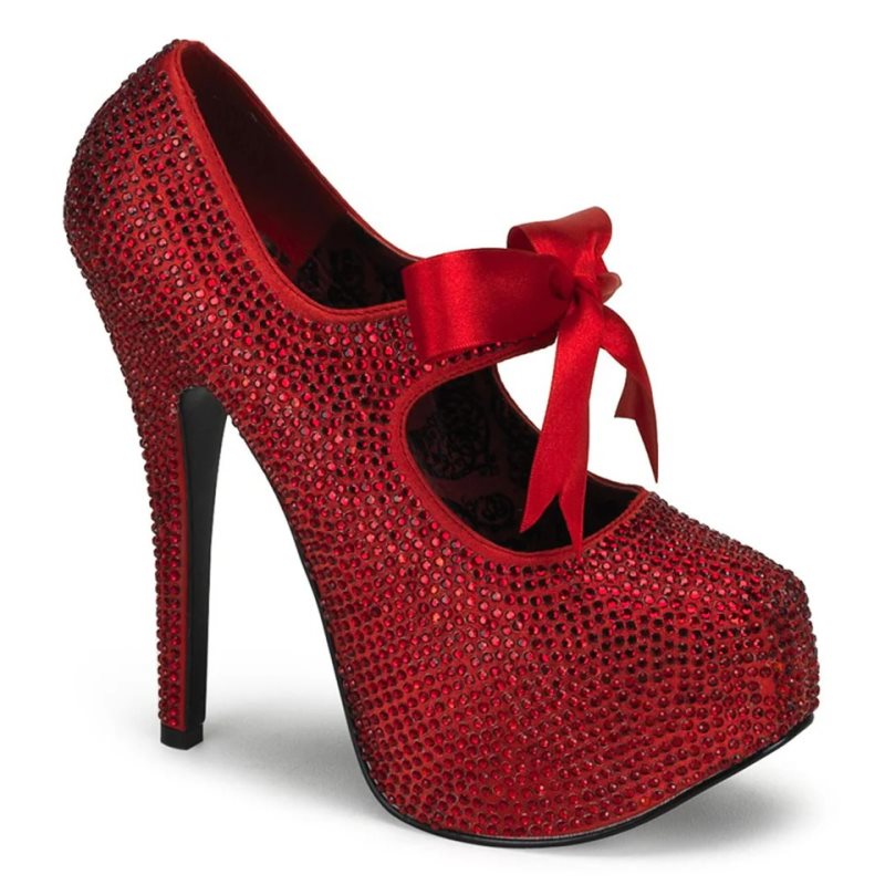 Talons Pleaser Teeze-04R Femme Rouge | PARIS FRZBGUWM