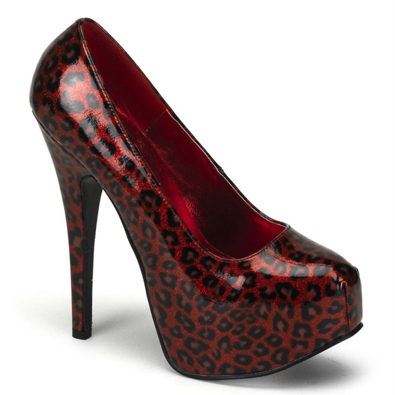 Talons Pleaser Teeze-37 Femme Rouge | FRANCE FRDTLQSH