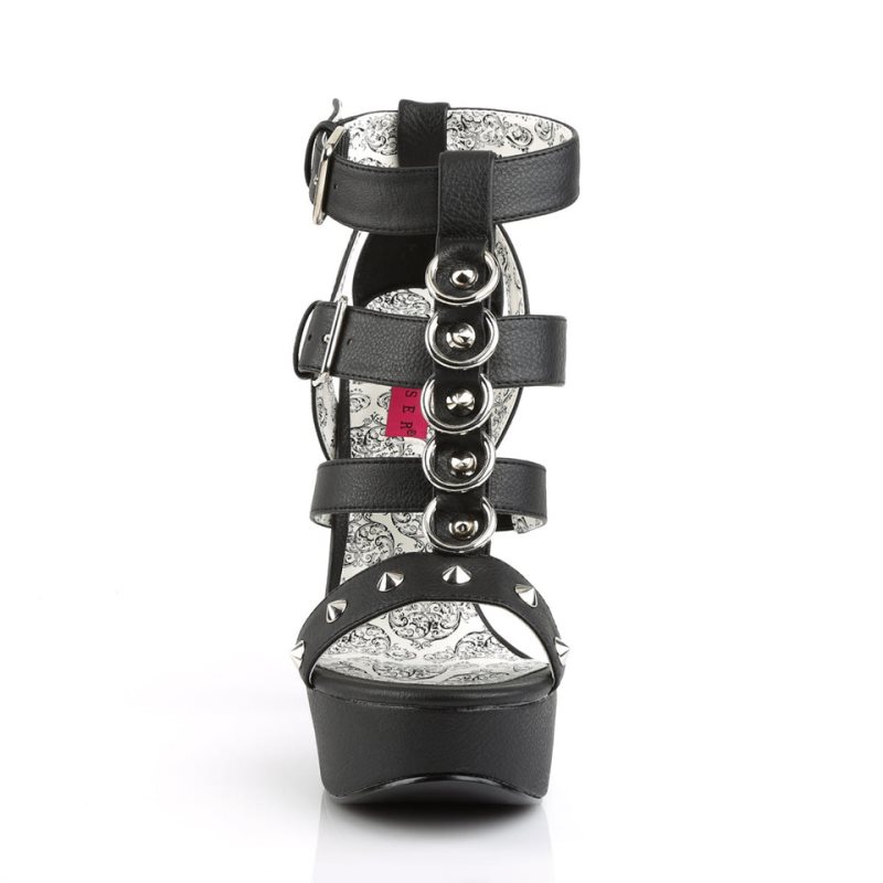 Talons Pleaser Teeze-42W Vegan Leather Femme Noir | FRANCE FRMVZKXD