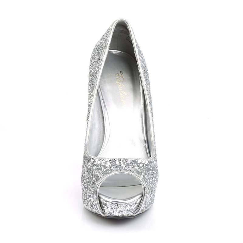 Talons Pleaser Twinkle-18G Femme Argent | PARIS FRRAZMJX