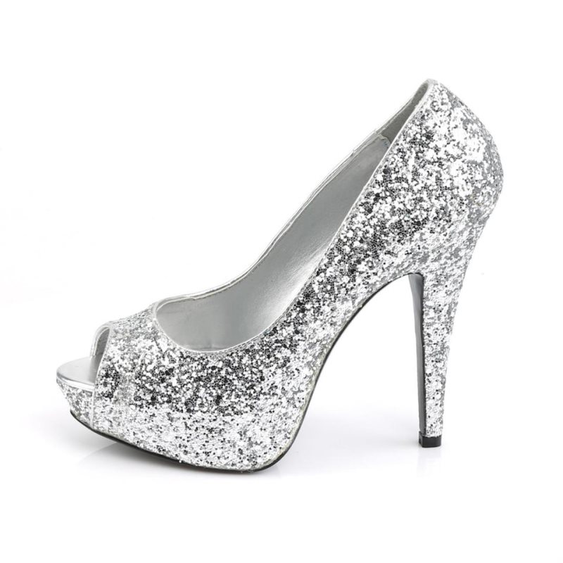 Talons Pleaser Twinkle-18G Femme Argent | PARIS FRRAZMJX