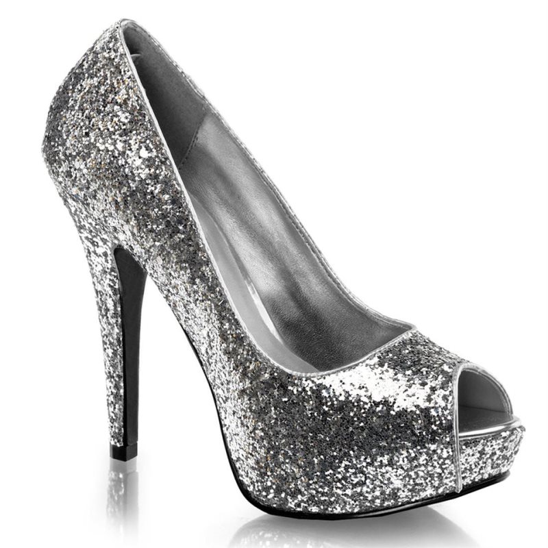 Talons Pleaser Twinkle-18G Femme Argent | PARIS FRRAZMJX