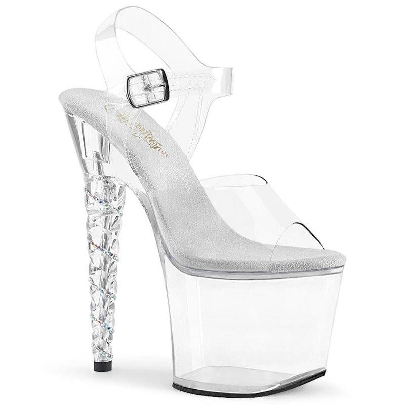 Talons Pleaser Unicorn-708RSH Femme Clear | FRANCE FRCHUPQD