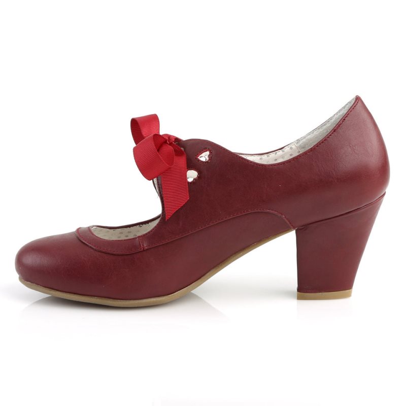 Talons Pleaser Wiggle-32 Femme Bordeaux | PARIS FRIUVASW