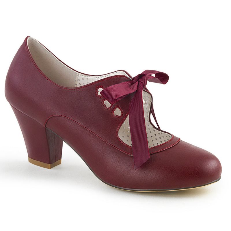 Talons Pleaser Wiggle-32 Femme Bordeaux | PARIS FRIUVASW