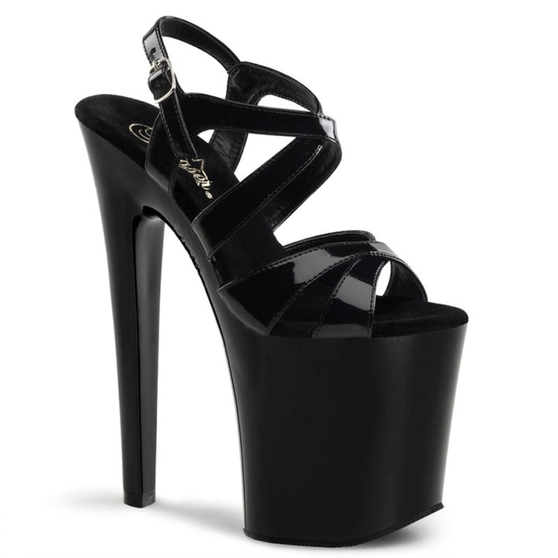 Talons Pleaser Xtreme-872 Femme Noir | FRANCE FRVKCEZR