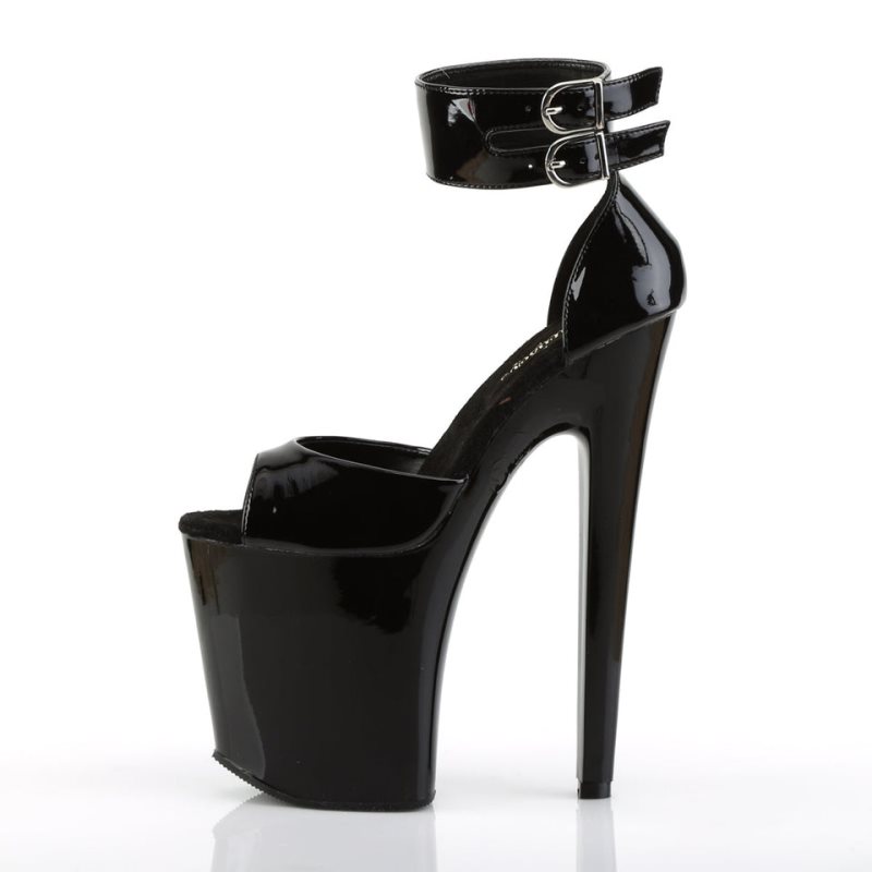 Talons Pleaser Xtreme-875 Femme Noir | FRANCE FRGVMKNW